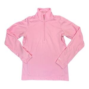 Nike Golf Women's Pink Therma-FIT 1/4 Zip Pullover Jacket Pockets Med 483707-623